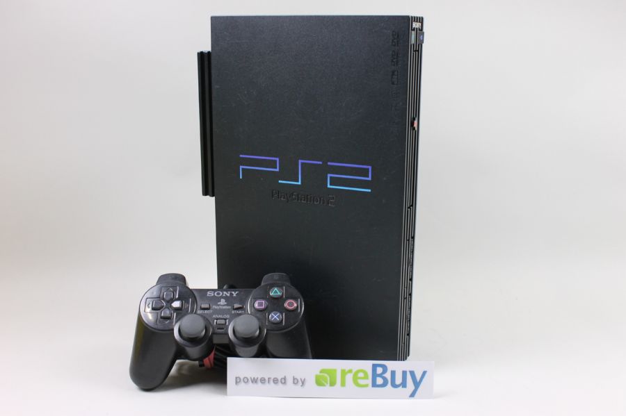 Sony-PlayStation-2-schwarz-Controller-DualShock-2-Konsole-5